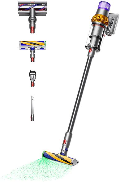 dyson v15 detect absolute scopa elettrica senza filo, senza sacco, 660 w