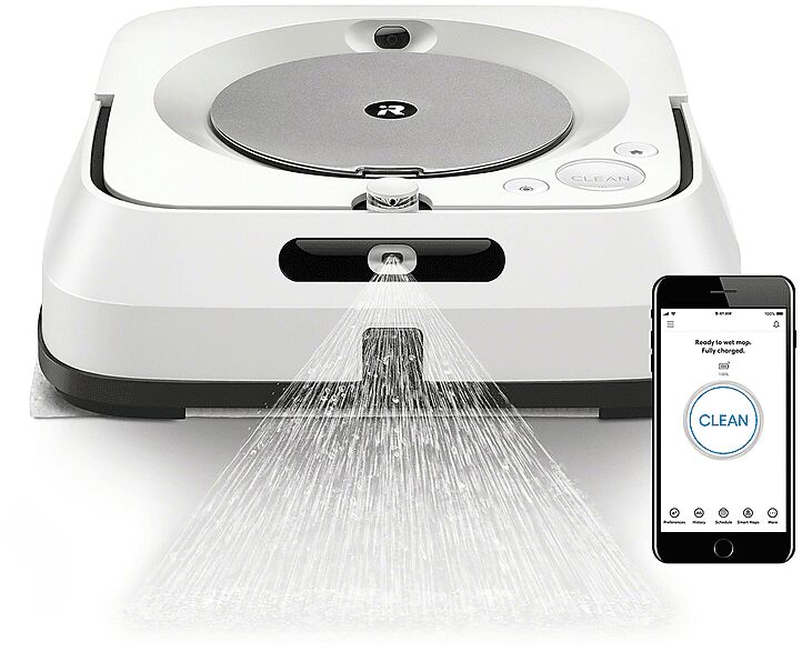 irobot braava jet m6 (m6138) aspirapolvere robot, 21 w