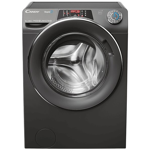 candy ro14106dwmcrt-s lavatrice, caricamento frontale, 10 kg, 53 cm, classe a