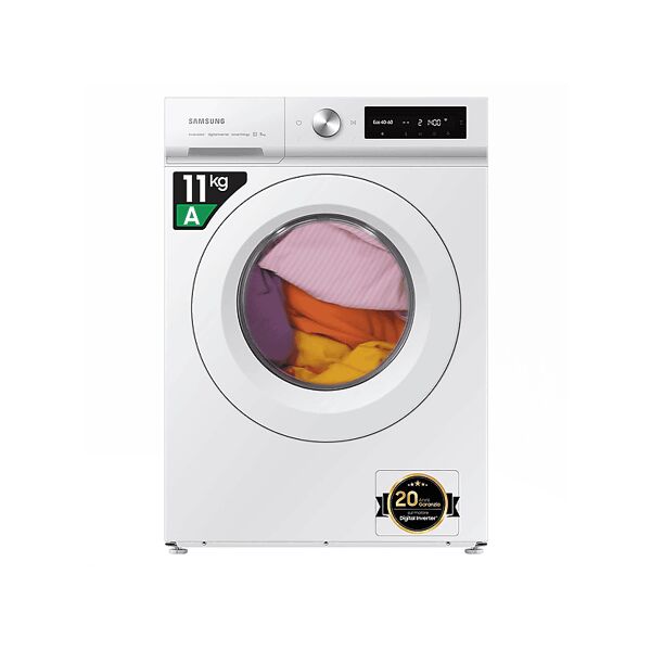 samsung ww11bb504dtws3 lavatrice, caricamento frontale, 11 kg, 60 cm, classe a
