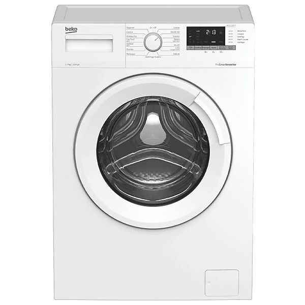 beko wux71232wi-it lavatrice slim, caricamento frontale, 7 kg, 49 cm, classe d