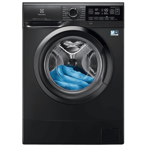 electrolux ew6sblack lavatrice slim, caricamento frontale, 6 kg, 37,8 cm, classe c