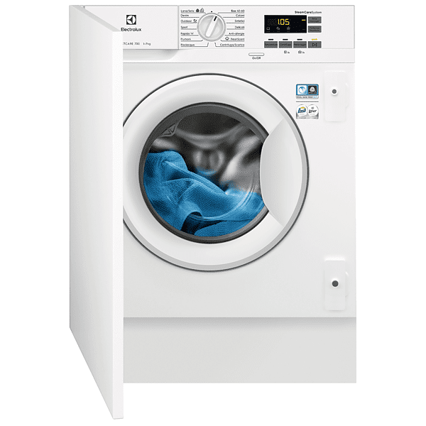 electrolux ew7f572wbi lavatrice incasso, caricamento frontale, 7 kg, 54 cm, classe d