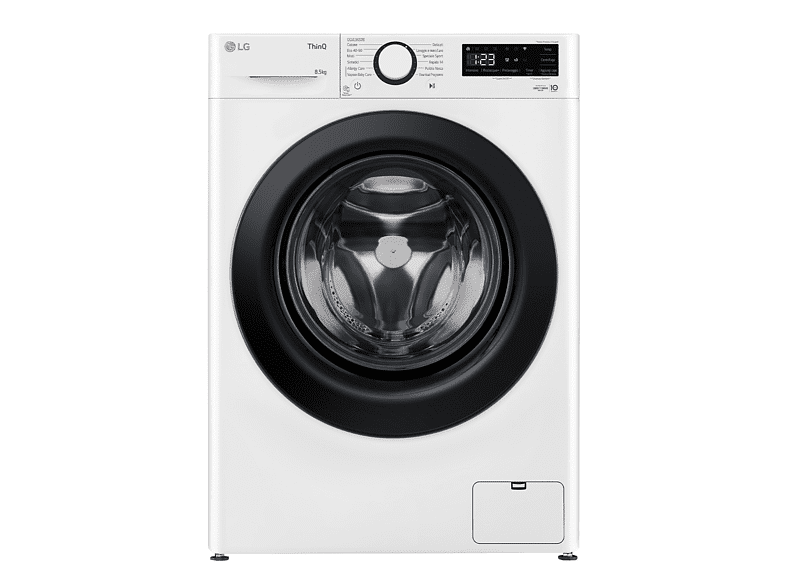 lg ai dd f2wv308s6aw lavatrice, caricamento frontale, 8,5 kg, 49 cm, classe a