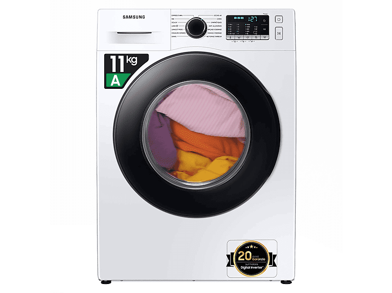 samsung ww11bga046aeet lavatrice, caricamento frontale, 11 kg, 60 cm, classe a