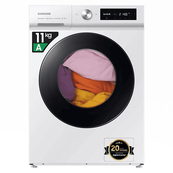 samsung ww11bb704dgws3 lavatrice, caricamento frontale, 11 kg, 60 cm, classe a