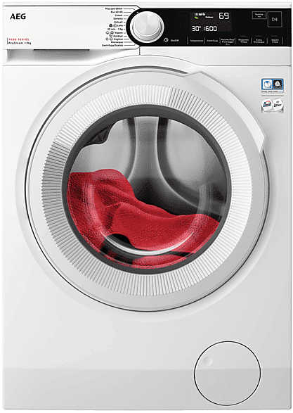 aeg lr7d96cw lavatrice, caricamento frontale, 9 kg, 63,1 cm, classe a