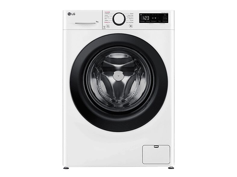 LG AI DD F2R3S09NSWB LAVATRICE SLIM, Caricamento frontale, 9 kg, 46,5 cm, Classe A