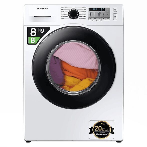 Samsung WW80TA046AH/ET LAVATRICE, Caricamento frontale, 8 kg, 55 cm, Classe B