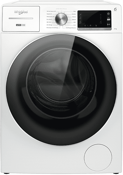 Whirlpool W7X W845WR IT LAVATRICE, Caricamento frontale, 8 kg, 60,7 cm, Classe B