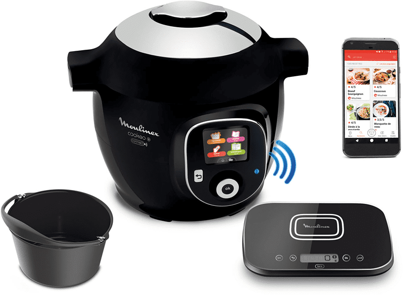 moulinex cookeo grameez ce8598 multicooker, 1600 w, capacità ciotola 6 l, nero