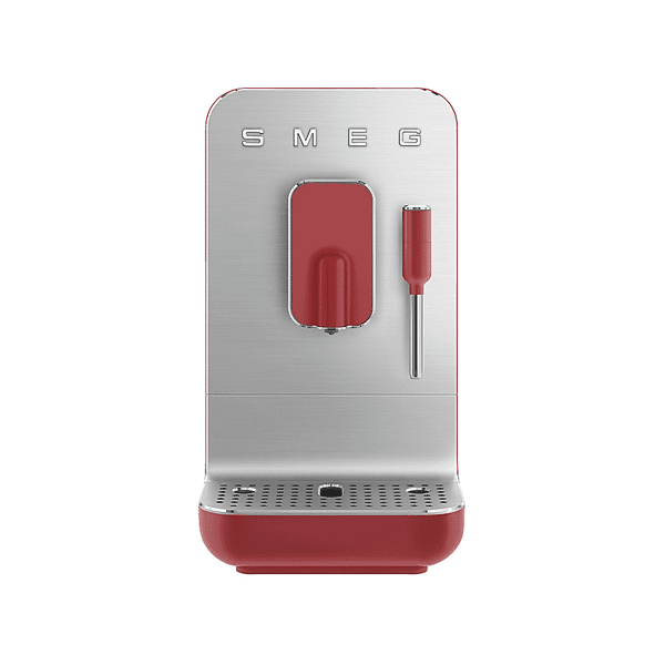 smeg bcc02rdmeu macchina caffÉ automatica, rosso opaco