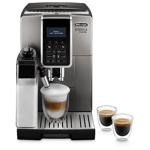 delonghi dinamica ecam359.57.tb macchina caffÉ automatica, titanio e nero