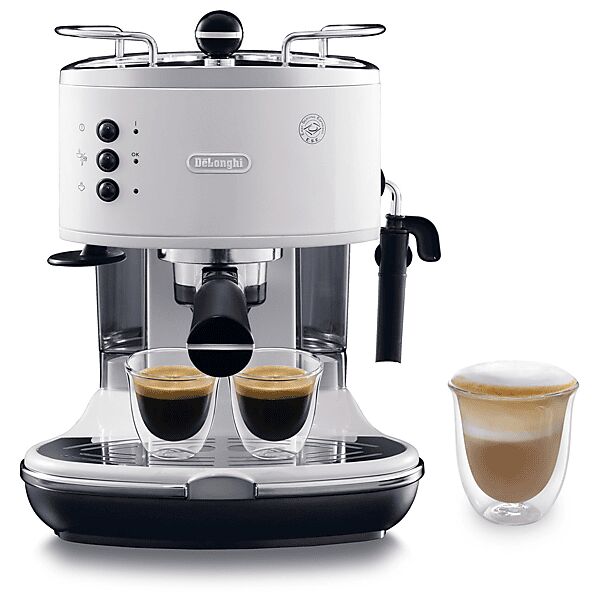 delonghi macchina caffÈ espresso  icona classic eco311.w, 1100 w, bianco