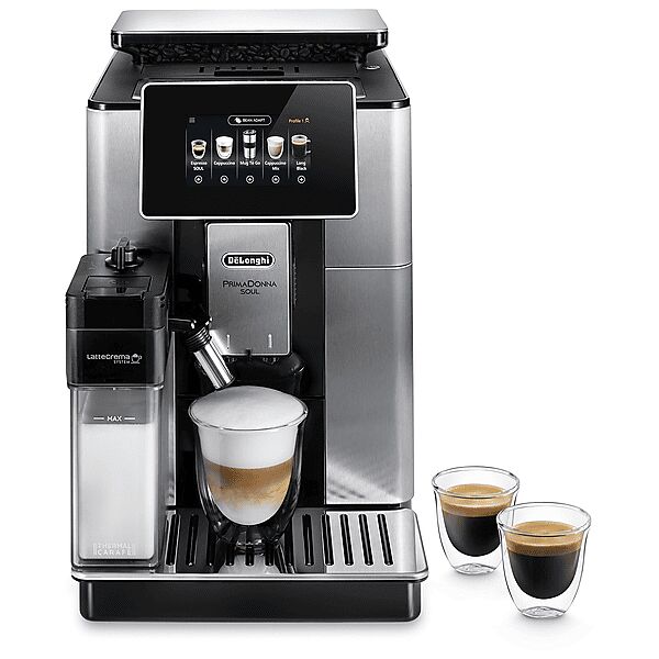 delonghi primadonna ecam610.75.mb macchina caffÉ automatica, silver black