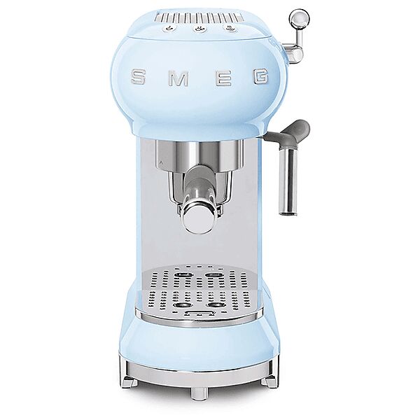 smeg macchina caffe  ecf01pbeu, 1350 w, azzurro