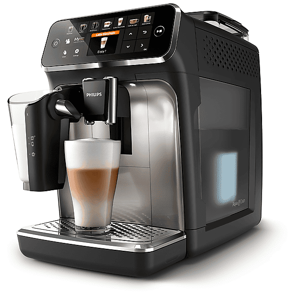 philips series 5400 lattego ep5447/90 macchina caffÉ automatica, nero, cromato