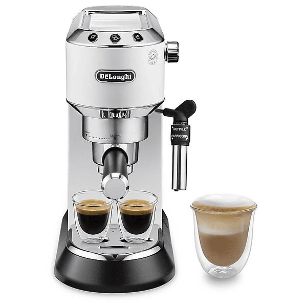 delonghi macchina caffÈ espresso  dedica ec685.w, 1350 w, bianco opaco