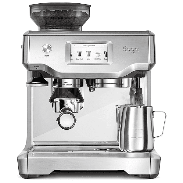 sage the barista touch macchina caffÉ automatica, brushed stainless steel