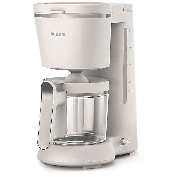 philips eco conscious edition hd5120/00 macchina caffè americano, satinato bianco