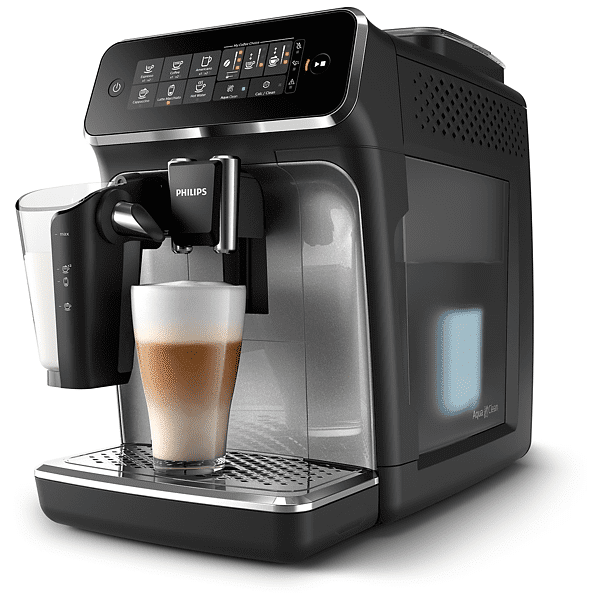 philips series 3200 lattego ep3246/70 macchina caffÉ automatica, nero, argento