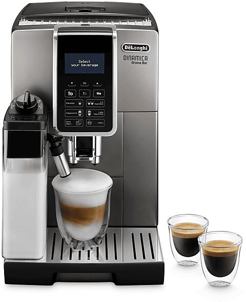 delonghi dinamica ecam359.57.tb macchina caffÉ automatica, titanio e nero