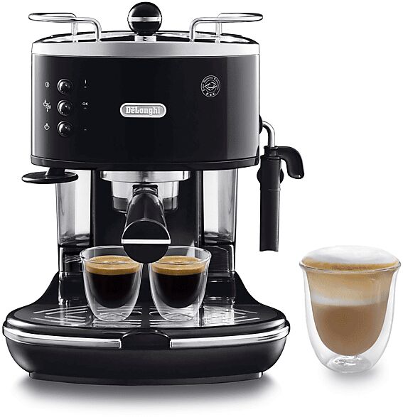 delonghi macchina caffÈ espresso  icona classic eco311.bk, 1100 w, nero