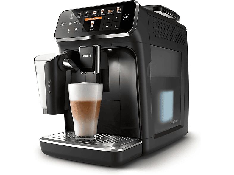 philips serie 5400 lattego ep5441/50 macchina caffÉ automatica, nero lucido