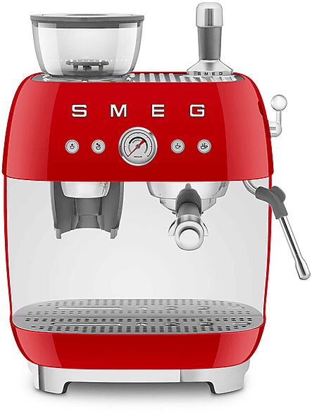 smeg macchina caffÉ  egf03rdeu, 1650 w, rosso