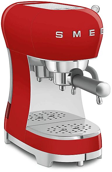 smeg macchina caffÈ espresso  ecf02rdeu, 1350 w, rosso