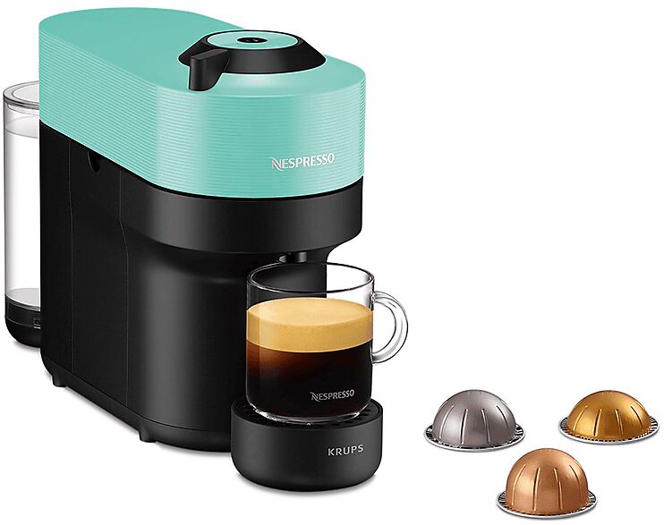 krups vertuo pop xn9204k macchina caffÈ capsule, aqua mint