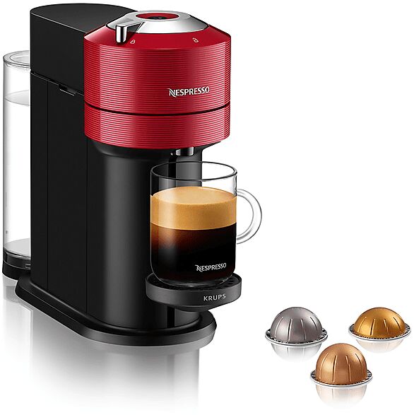 krups vertuo next xn9105k macchina caffÈ capsule, rosso ciliegia