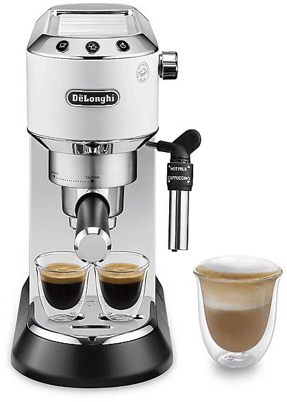 delonghi macchina caffÈ espresso  dedica ec685.w, 1350 w, bianco opaco