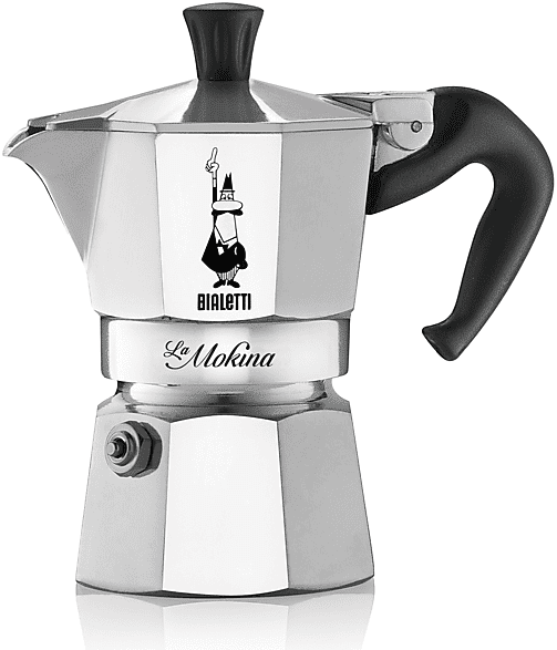 bialetti caffettiera moka  mokina in fascia