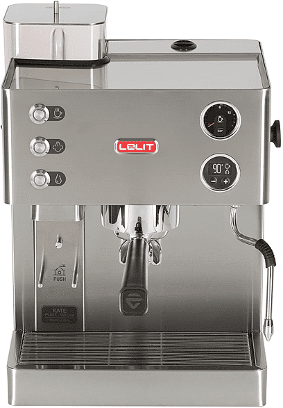 lelit macchina caffÈ espresso  kate, 1200 w, acciaio satinato