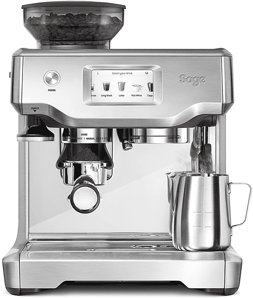 sage the barista touch macchina caffÉ automatica, brushed stainless steel