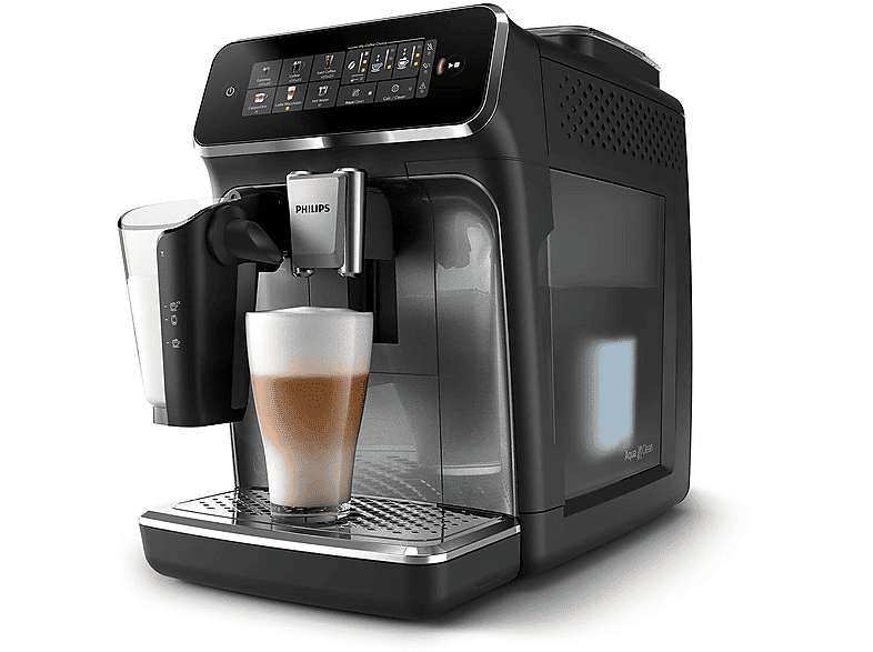 Philips Series 3300 LatteGo EP3349/70 MACCHINA CAFFÉ AUTOMATICA, Nero, Argento