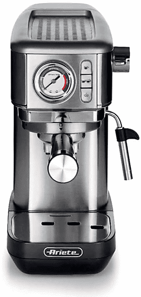 Ariete MACCHINA CAFFÈ  CAFFE ESPR.SLIM+MANOMETRO, 1300 W, METAL