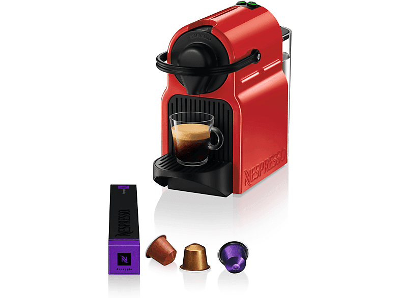 Krups Inissia XN1005K MACCHINA CAFFÈ CAPSULE, Rosso/Nero