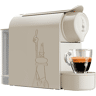 Bialetti GIOIA RESPONSIBLE MACCHINA CAFFÈ CAPSULE, Panna