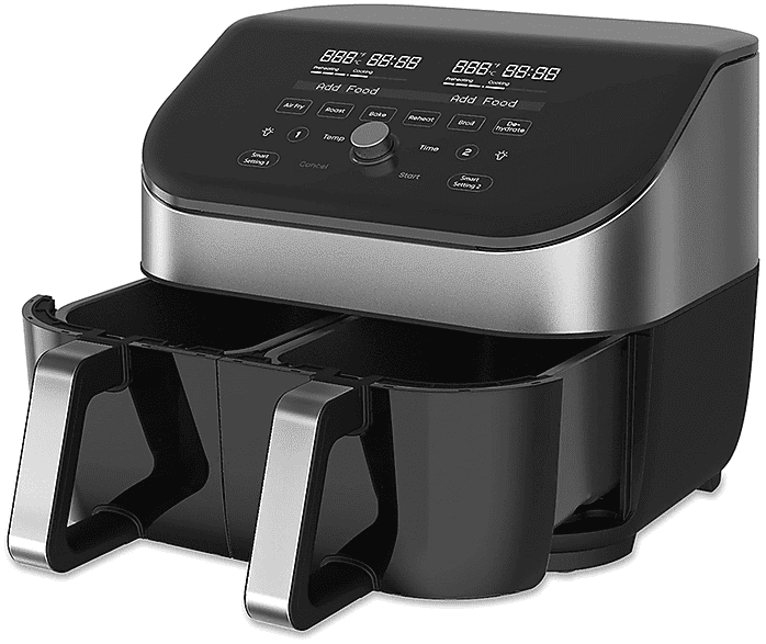 instant pot vortexplusdualclearcook8l friggitrice ad aria, 1700 w, capacità ciotola 8 l