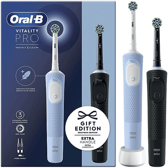 oral-b spazzolino elettrico  pw vitality pro duo