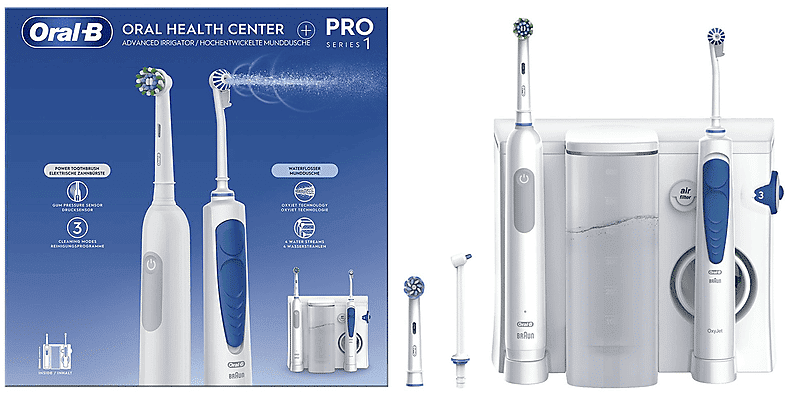 oral-b spazzolino + idropulsore  idropulsore health center