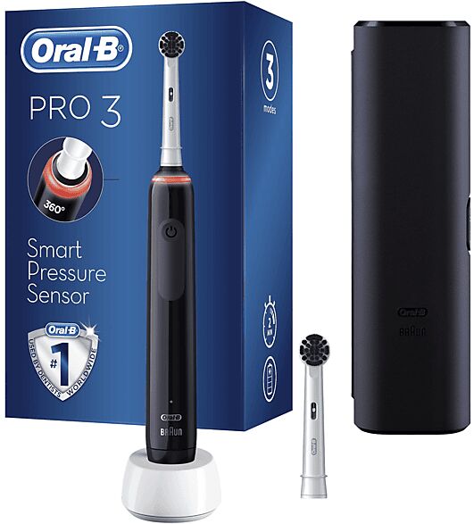 oral-b spazzolino elettrico  pro 3 3000 carbone