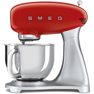 SMEG SMF02RDEU IMPASTATRICE PLANETARIA, 800 W, capacità ciotola 4,8 l, Rosso