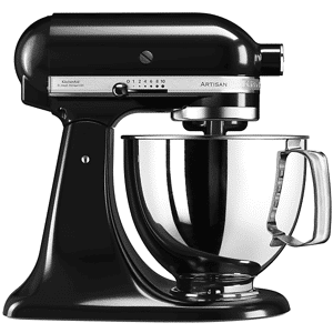 KitchenAid 5KSM125PSEOB IMPASTATRICE PLANETARIA, 300 W, capacità ciotola 4,8 l, Nero Onice