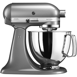 KitchenAid 5KSM125PSECU IMPASTATRICE PLANETARIA, 300 W, capacità ciotola 4,8 l, Argento medaglia