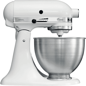 KitchenAid 5K45SSEWH IMPASTATRICE PLANETARIA, 275 W, capacità ciotola 4,28 l, CLASSIC BIANCO