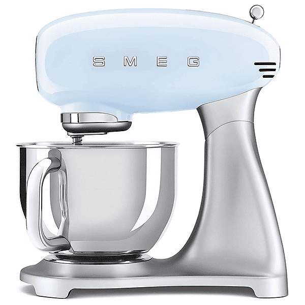 smeg smf02pbeu impastatrice planetaria, 800 w, capacità ciotola 4,8 l, azzurro