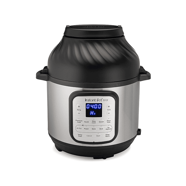 instant pot duo crisp 8l multicooker, 1500 w, capacità ciotola 8 l